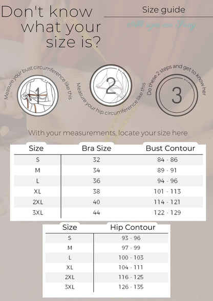 size guide, how do I know my bra size, how do I know my lingerie size, lingerie store, know the correct size of your bra, size guide for bodysuits, size guide for panties panties, plus size size guide