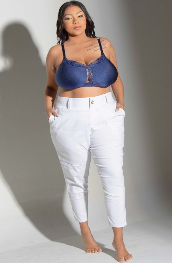 Goddess Bra & Panty Set in Navy Blue